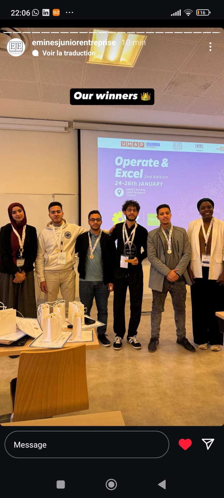 Hackathon winners